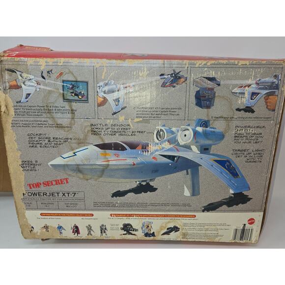 Captain Power Powerjet XT-7 4 Action Figures Weapon 3 VHS Tape Lot 1987 Complete - Picture 7 of 16
